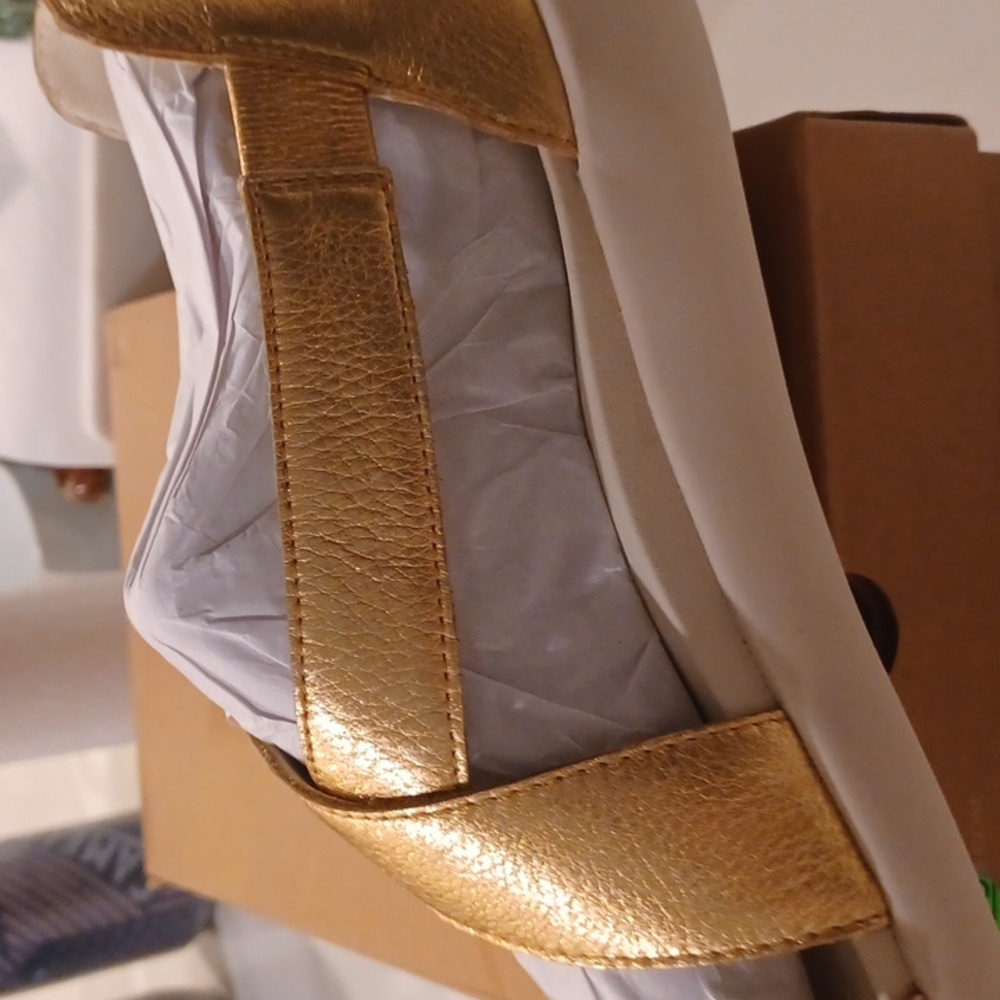 VIONIC HARMONY RX GOLD LEATHER WOMEN'S SANDALS NWB - Picture 4 of 7